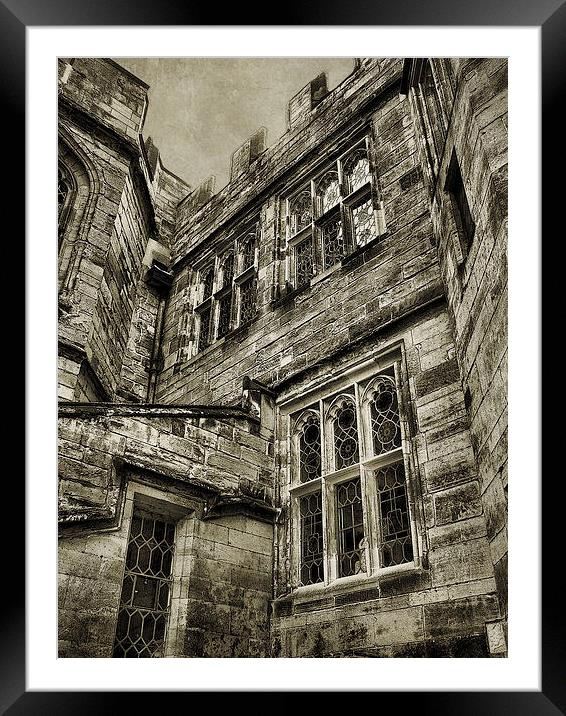 behind the castle walls Framed Mounted Print by Heather Newton