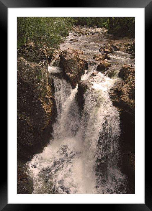 JST2625 The Lower Falls, Glen Nevis Framed Mounted Print by Jim Tampin