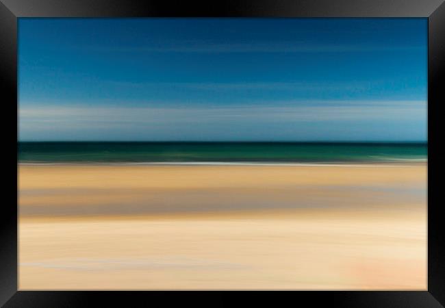 Beach Abstract Framed Print by Sean Wareing
