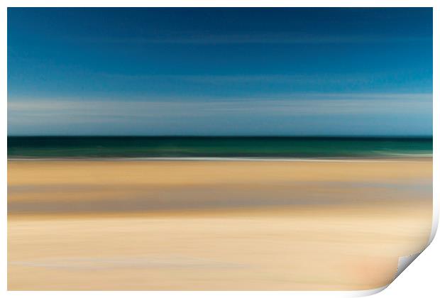 Beach Abstract Print by Sean Wareing