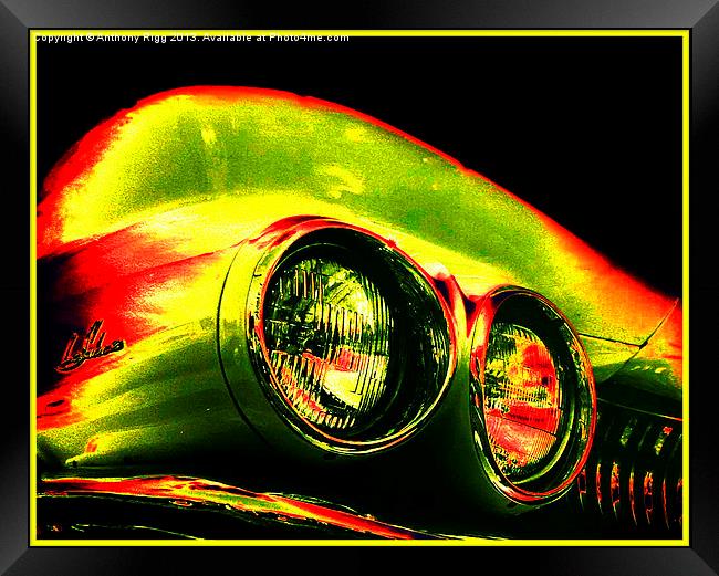 American Muscle Car Framed Print by Anthony Rigg