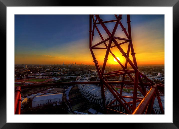 An Olympic Sunset Framed Mounted Print by Paul Shears Photogr
