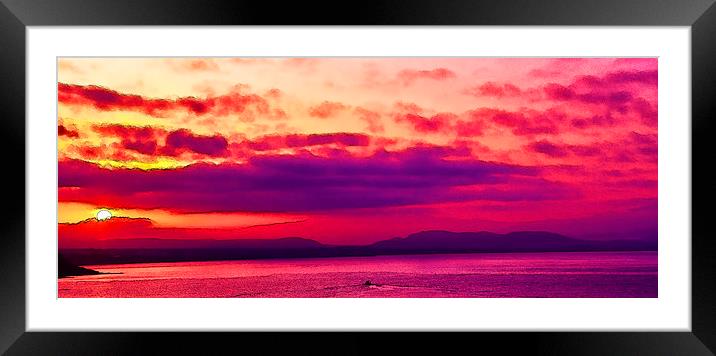 Morning Glow Framed Mounted Print by Rod Ohlsson
