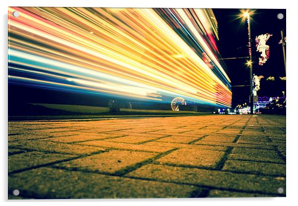Speed of Light Blackpool Acrylic by Dan Davidson