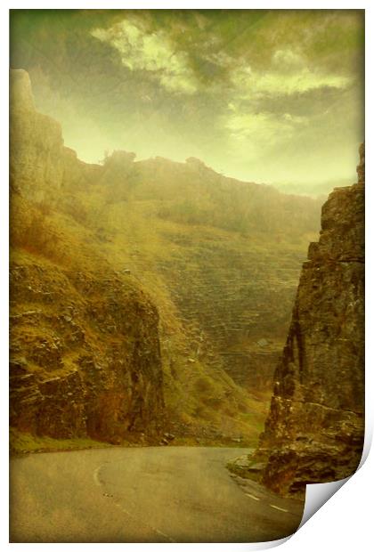 Cheddar Gorge. Print by Heather Goodwin