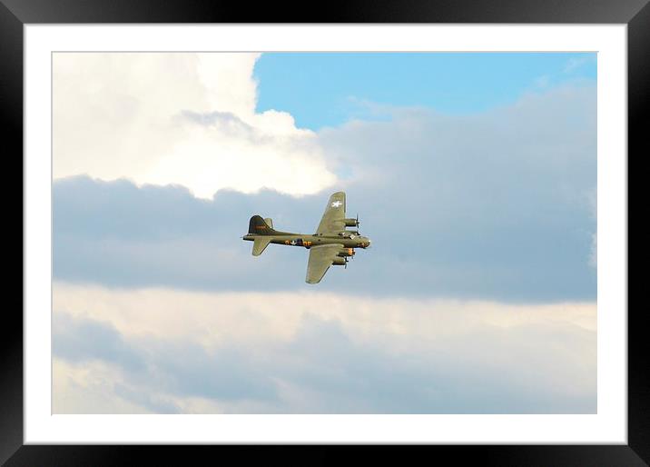 B17 In A Turn Framed Mounted Print by Malcolm Snook