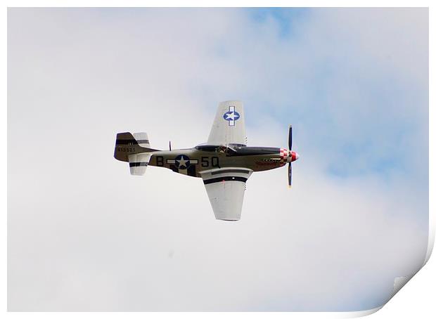 P51 Mustang Print by Malcolm Snook