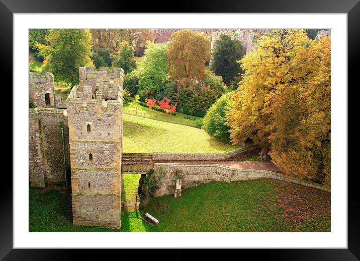 A View From The Castle Framed Mounted Print by Peter F Hunt