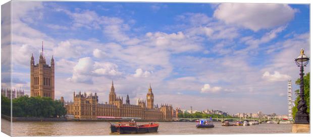 Westminster  Bridge HDR Canvas Print by David French