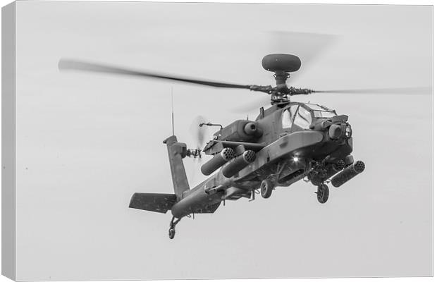 Apache attack helicopter AH1 Canvas Print by Ian Jones