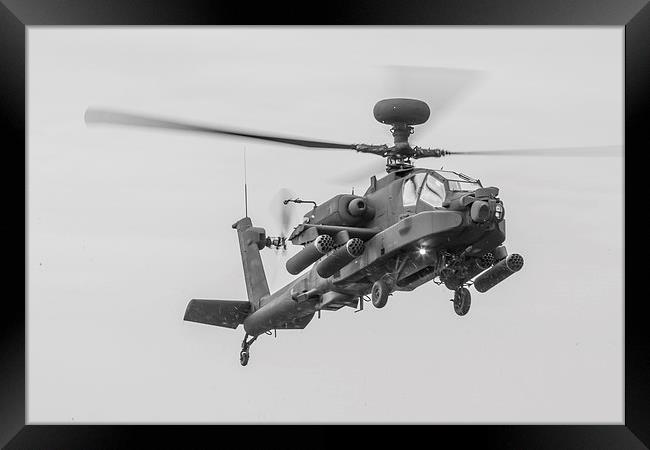 Apache attack helicopter AH1 Framed Print by Ian Jones