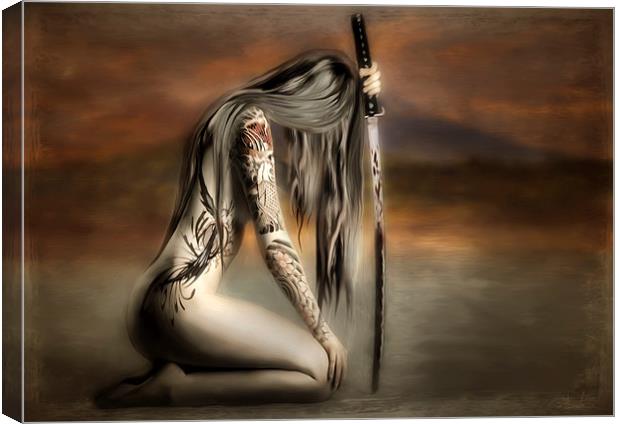 THE SAMURAIS DAUGHTER Canvas Print by Rob Toombs
