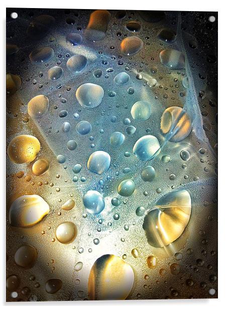 Water Drops Acrylic by Iain Mavin