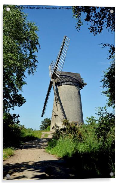 Bidston Hill Windmill Acrylic by Frank Irwin