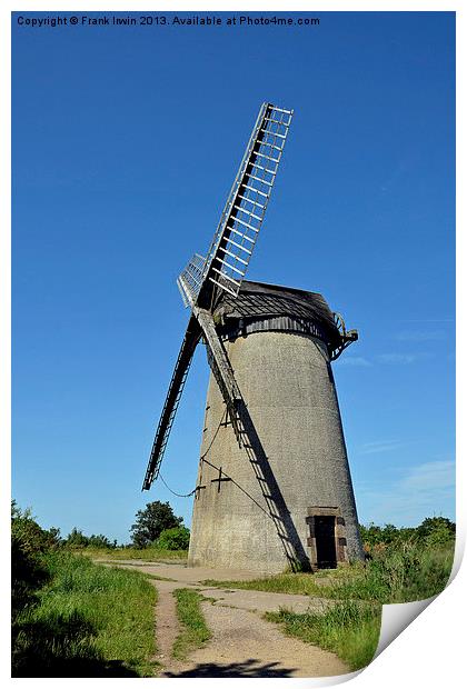 Bidston Hill Windmill Print by Frank Irwin
