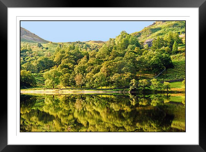 Rydal Reflections Framed Mounted Print by eric carpenter