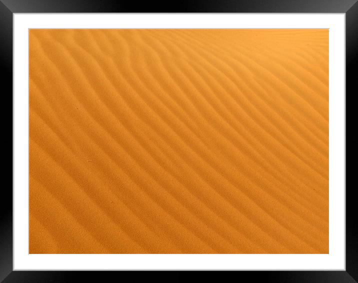 Color of Sand Framed Mounted Print by Ralph Schroeder
