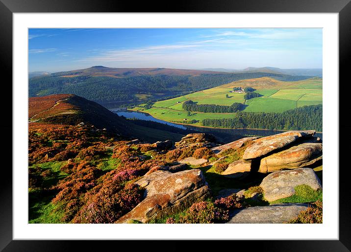 View Across Ladybower Reservoir Framed Mounted Print by Darren Galpin
