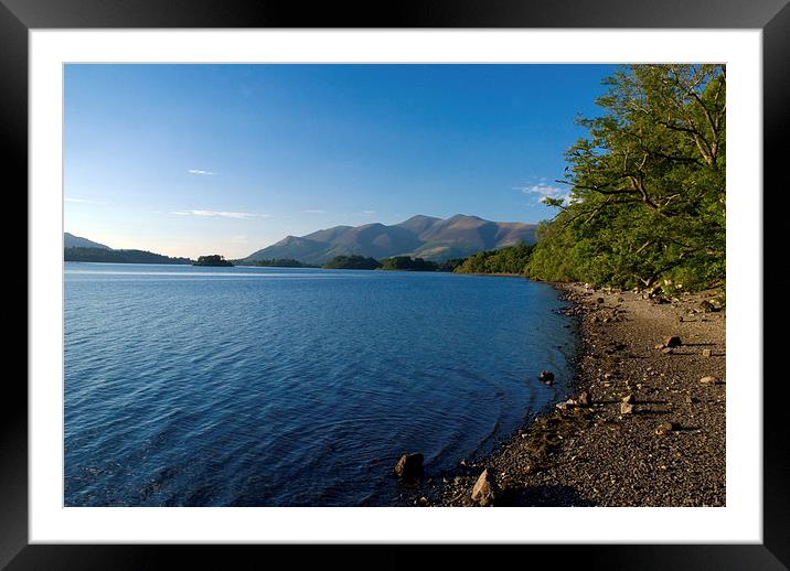 Lakeland Blue Framed Mounted Print by eric carpenter