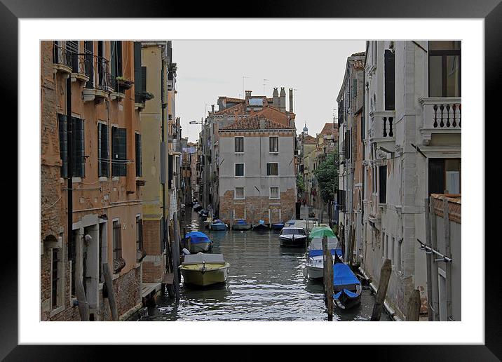 Venetian Side Street Framed Mounted Print by Tony Murtagh