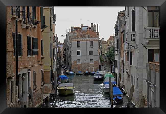 Venetian Side Street Framed Print by Tony Murtagh