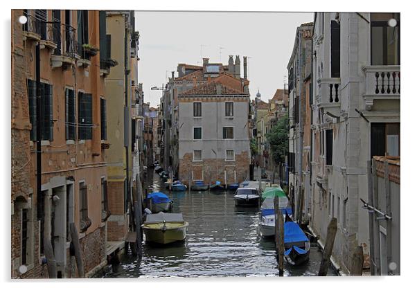 Venetian Side Street Acrylic by Tony Murtagh