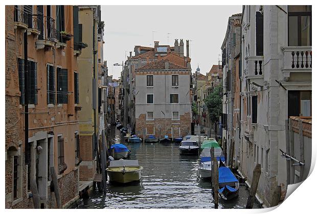 Venetian Side Street Print by Tony Murtagh