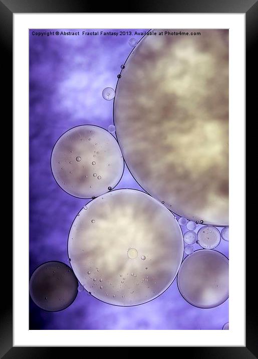 Collide Framed Mounted Print by Abstract  Fractal Fantasy