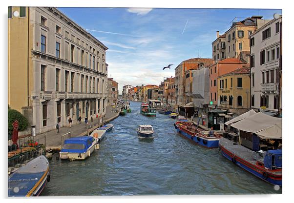 Cannaregio Canal Acrylic by Tony Murtagh