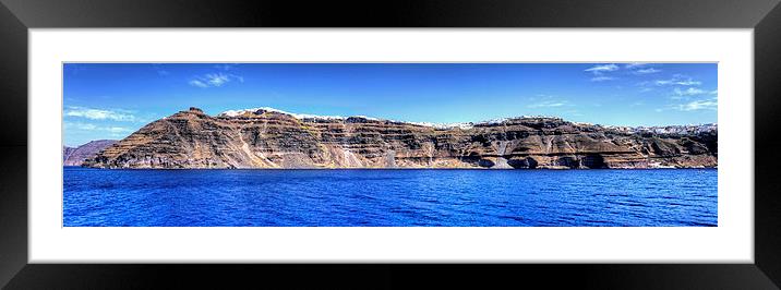 Living on a Cliff Framed Mounted Print by Tom Gomez