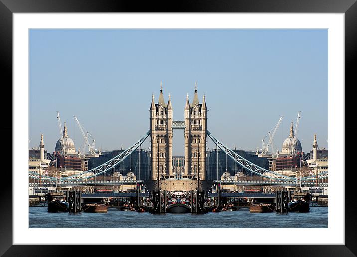 London landmarks Framed Mounted Print by Ruth Hallam