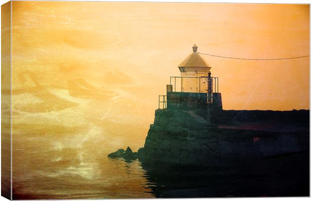 Fyllinga Lighthouse Canvas Print by Randi Grace Nilsberg