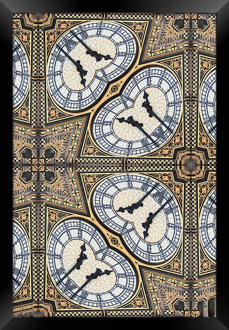 Big Ben abstract Framed Print by Ruth Hallam