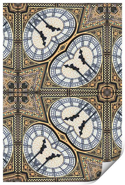 Big Ben abstract Print by Ruth Hallam