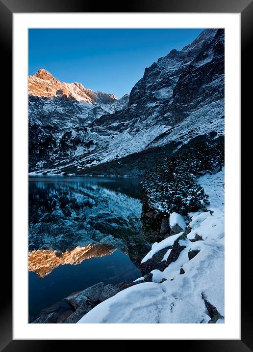rising sun begins from summits Framed Mounted Print by Robert Parma