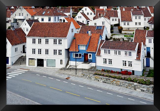 Stavanger (Norway) Old Town Framed Print by Frank Irwin