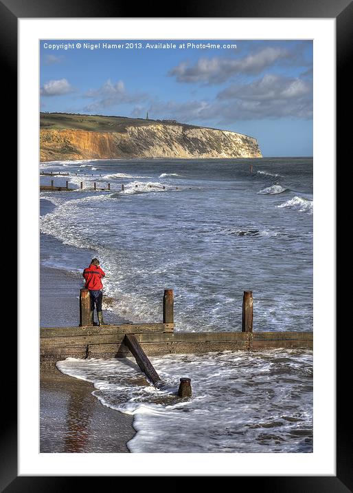 Culver Cliffs Framed Mounted Print by Wight Landscapes