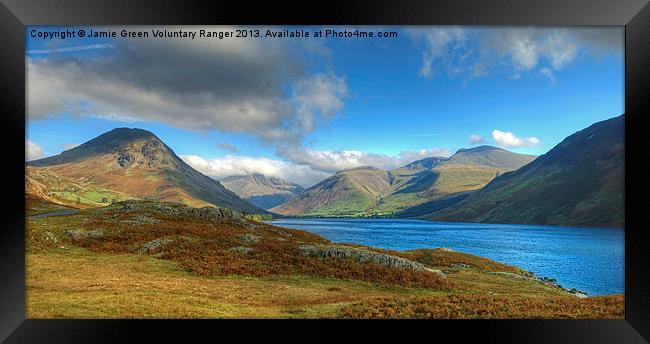 Wastwater Panorama Framed Print by Jamie Green
