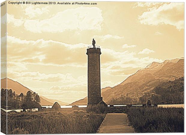 Monument to the Jacobite Rebellion Canvas Print by Bill Lighterness