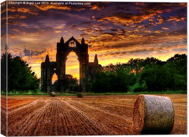 Priory Sunset Canvas Print by Nigel Lee