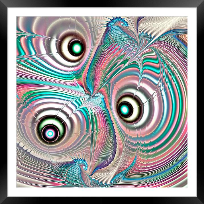Color Waves Framed Mounted Print by Anastasiya Malakhova