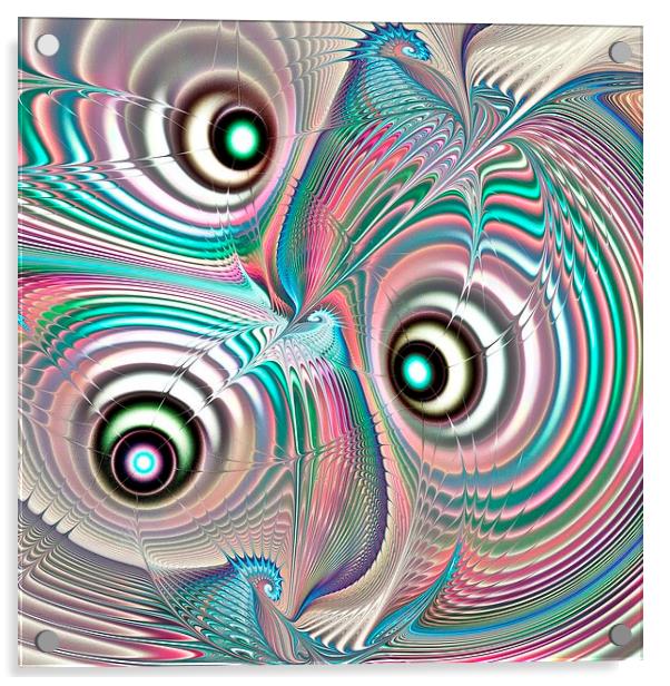 Color Waves Acrylic by Anastasiya Malakhova