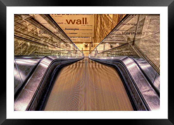 Escalator Framed Mounted Print by Markus  Will