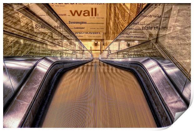 Escalator Print by Markus  Will