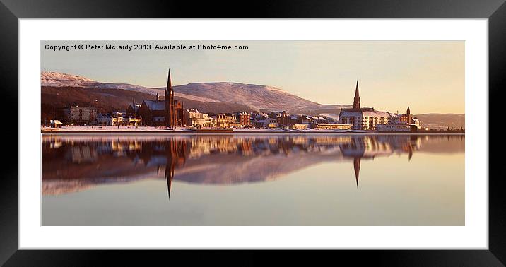Largs Bay reflections Framed Mounted Print by Peter Mclardy