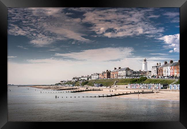 Southwold sea fromt Framed Print by Stephen Mole