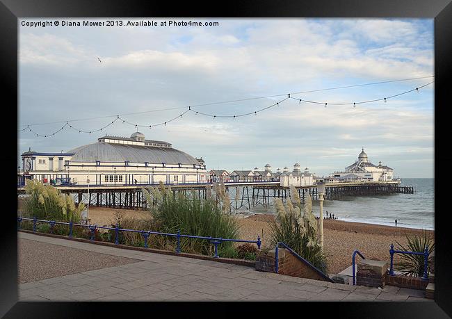 Eastbourne Pier Sussex Framed Print by Diana Mower