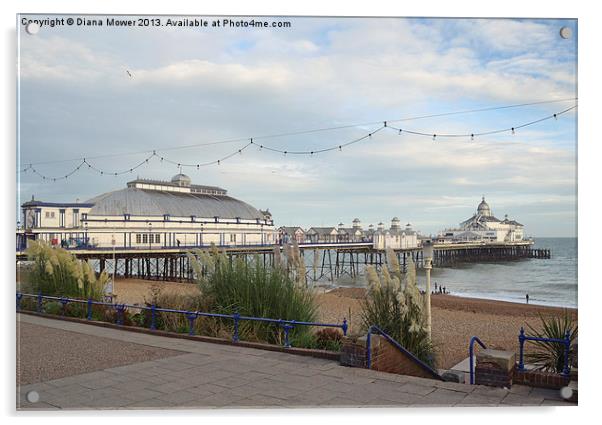 Eastbourne Pier Sussex Acrylic by Diana Mower