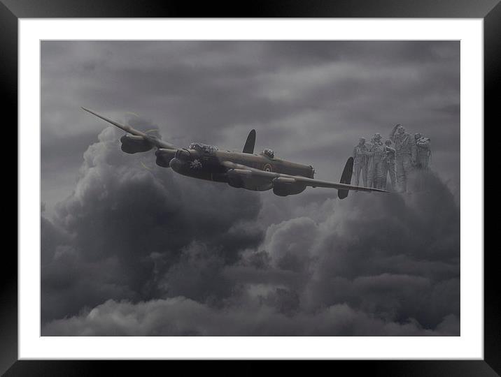 Lancaster - Remembrance Framed Mounted Print by Pat Speirs