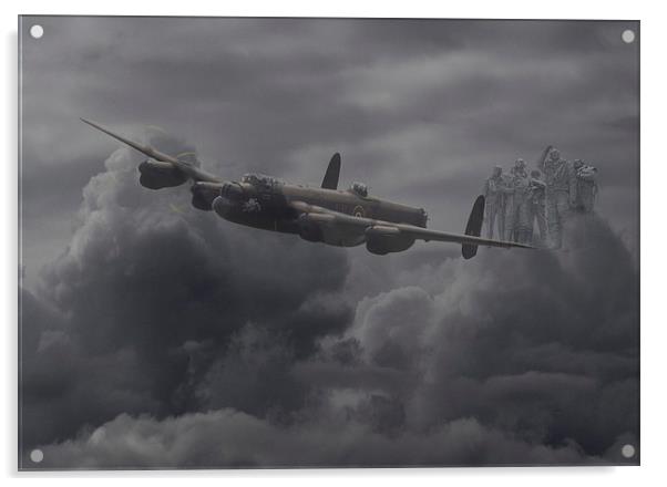 Lancaster - Remembrance Acrylic by Pat Speirs